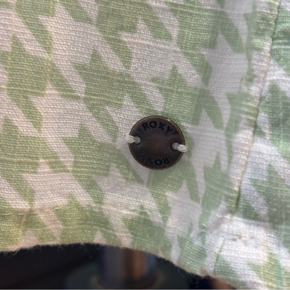 NWT Roxy Mint Houndstooth Juniors or Women Mini Camisole Dress Size L - Picture 10 of 11